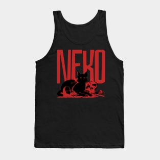 Neko Halloween Black Cat Tank Top